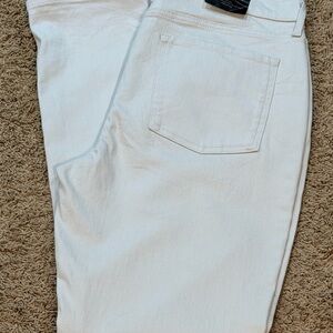 Banana Republic Women’s Girlfriend Jeans, Khaki Tan, 31/12T Low Rise Tapered Leg